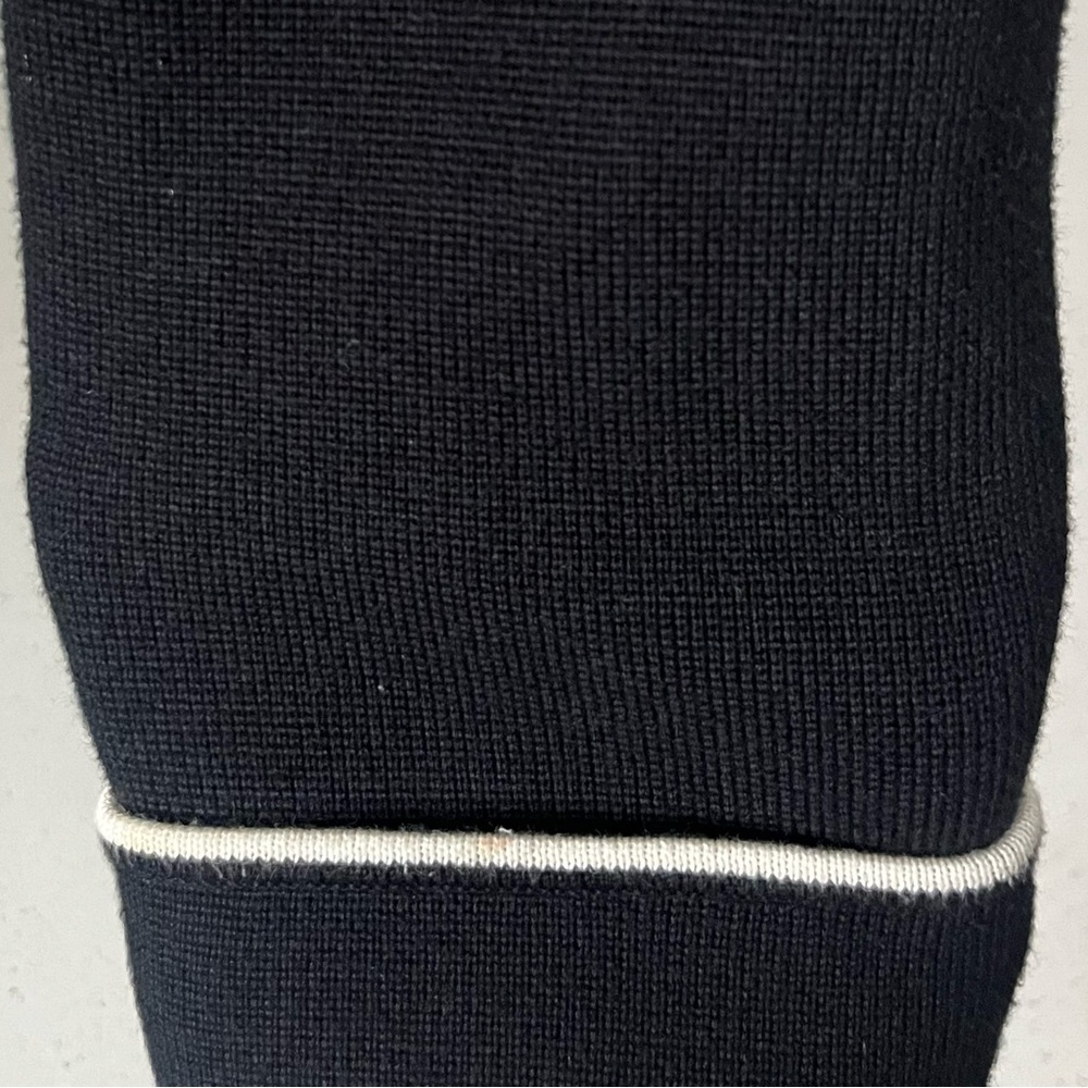 Ralph Lauren - 100% Cotton Sweater Knit Blazer Jacket - Black (Size: XL) - Picture 7 of 11